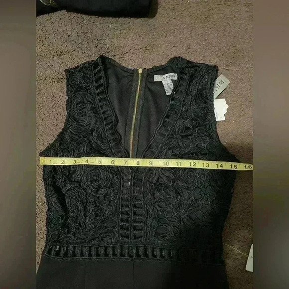 LOVE X DESIGN Lace & Lattice Black Jumpsuit (NWT) B93 - Picture 3 of 11